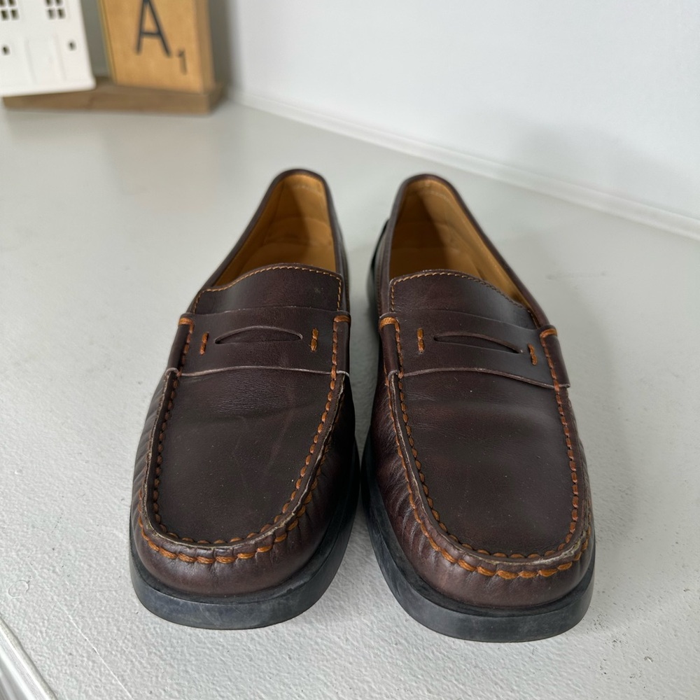 Tod’s Brown Leather Penny Loafers Women’s Size 37 (US 6.5–7) - Picture 2 of 9